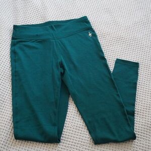 New with Tags Smartwool Women’s Leggings Dark Teal Green Leggings